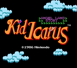 Kid Icarus title screenshot